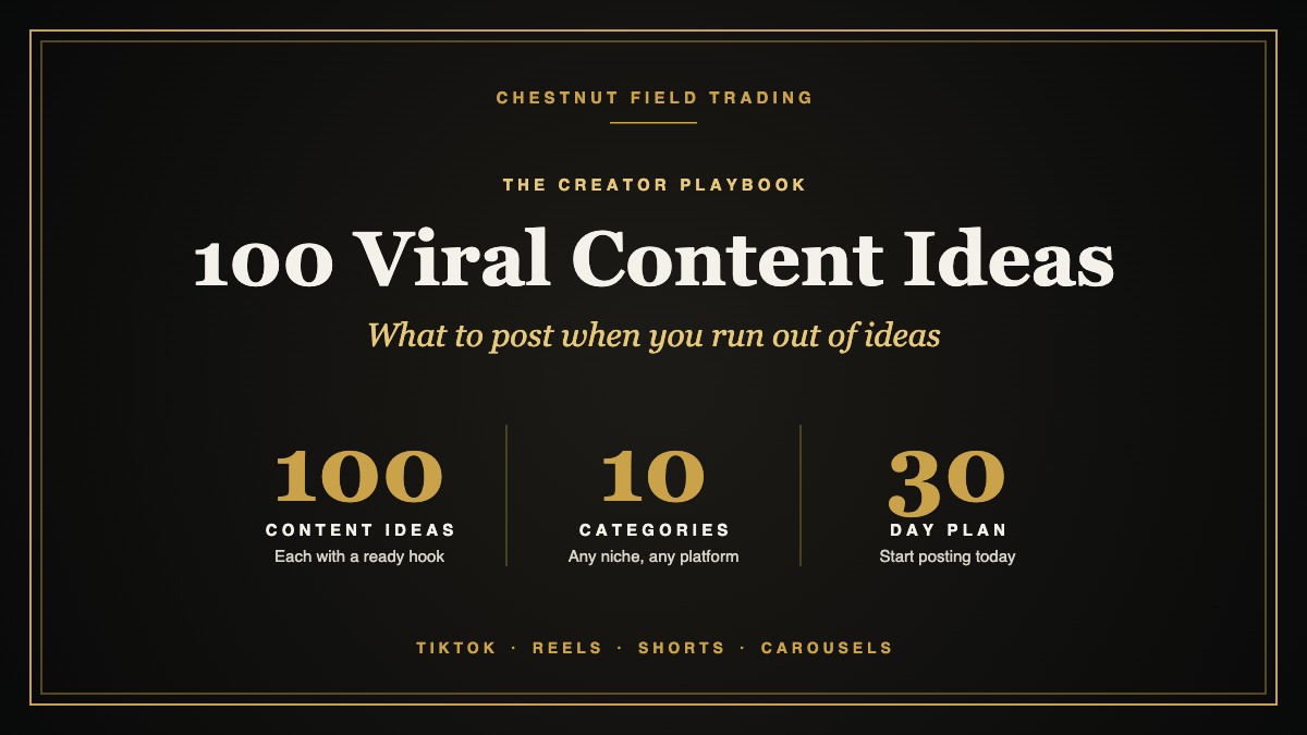 100 Viral Content Ideas for Creators: What to Post When You Run Out of Ideas
